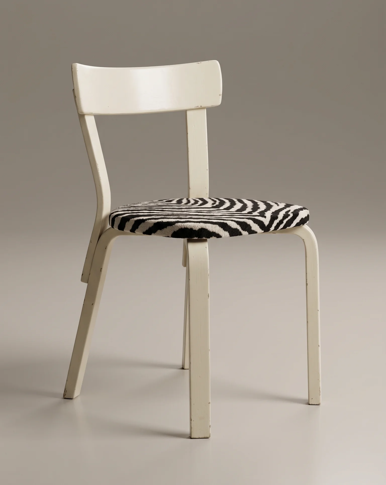 Valkoinen Artek Tuoli 69 (Zebra)
